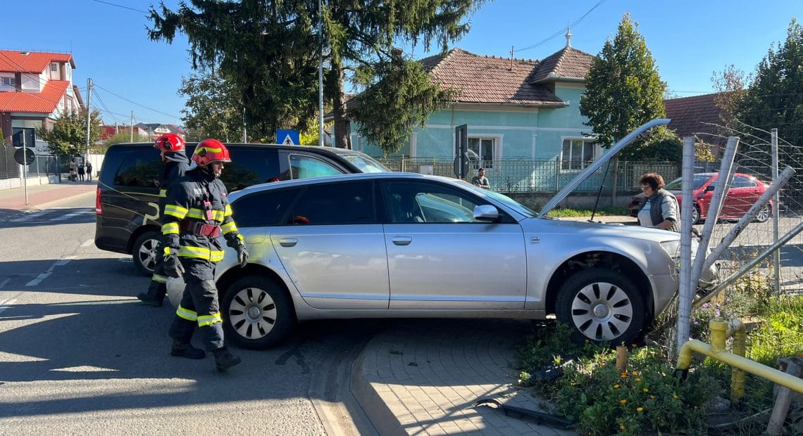 Accident la Sibiu, în intersecția cu DJ 106D, la Cisnădie