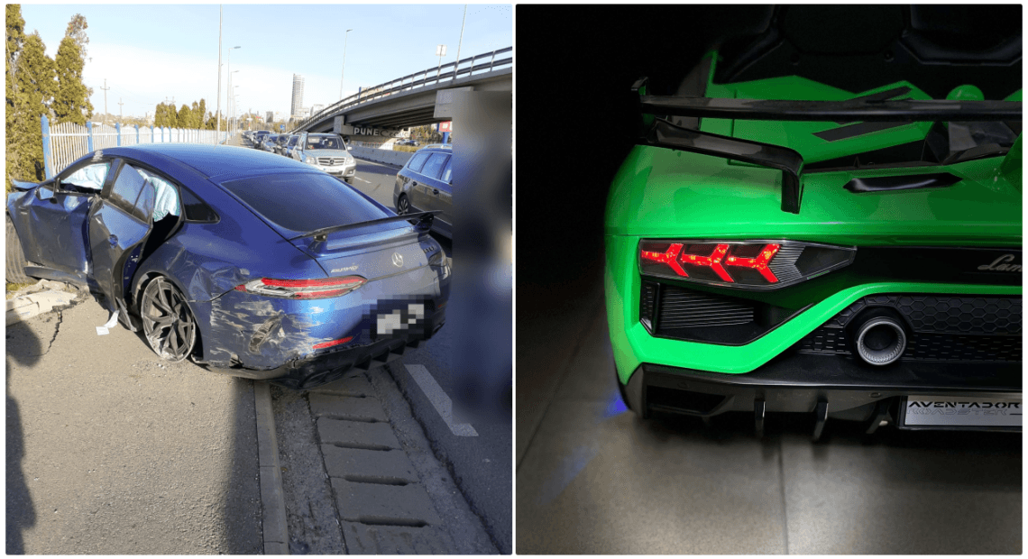 Șoferul unui Lamborghini, considerat autorul moral al accidentului care a paralizat traficul în zona Vivo