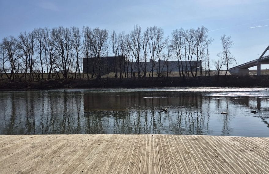 Satu Mare are pontoane pe Someș, iar clujenii își doresc și ei așa ceva - FOTO