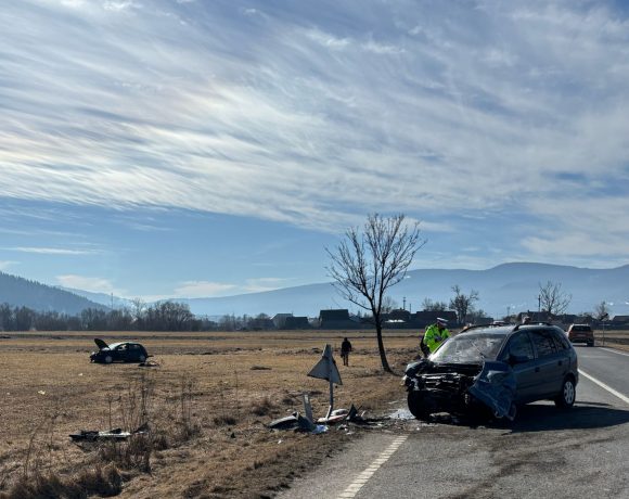 Cum s-a produs accidentul de la ieșire din localitatea Voșlăbeni, județul Harghita - FOTO