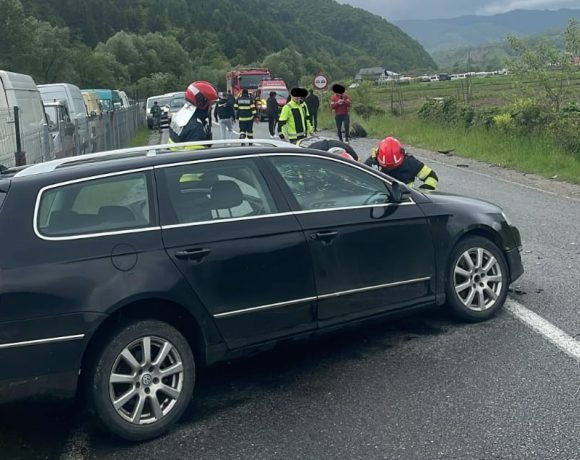 Accident între Cozmeni și Ciucani, Harghita: Două persoane au fost rănite