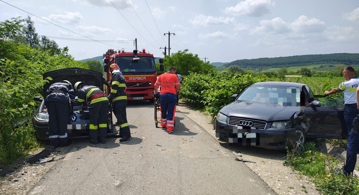 Accident pe DN17 la Mureșenii Bârgăului: trei persoane rănite în urma unei coliziuni între două autoturisme