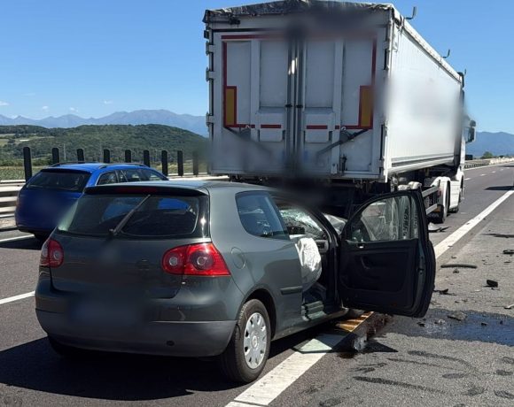 Accident pe Autostrada A1, pe sensul Sibiu - Boița - FOTO