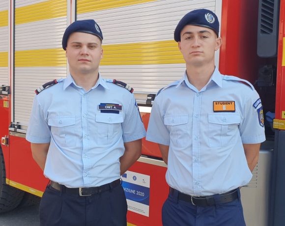 Studenți în acțiune! Viitorii ofițeri pompieri în practică alături de salvatorii din Sălaj