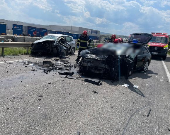 Accident GRAV pe Varianta Ocolitoare Cluj Nord-Est! Un șofer rupt de beat a băgat 3 oameni în spital. A intervenit Descarcerarea