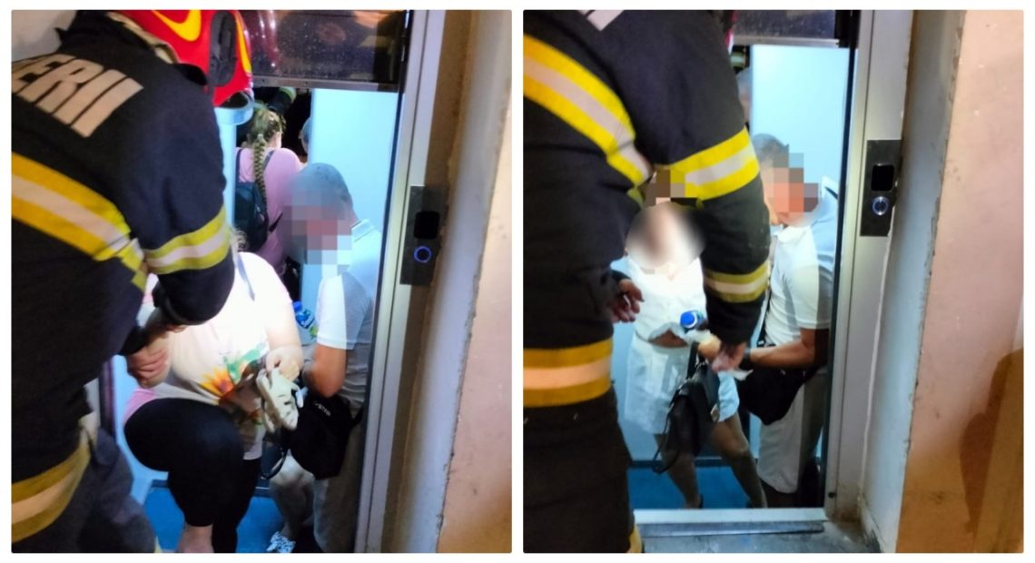Misiune de salvare în Oradea: Șase persoane, între care doi copii, blocate în lift pe strada Corneliu Coposu