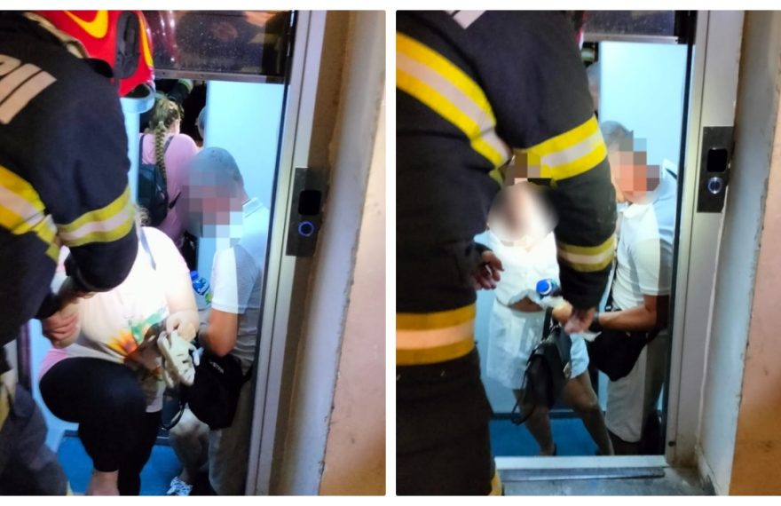 Misiune de salvare în Oradea: Șase persoane, între care doi copii, blocate în lift pe strada Corneliu Coposu