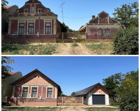 Bijuterie arhitecturală din Banat, mutilată de proprietar. Casa era o frumusețe, iar acum e vai de ea - FOTO