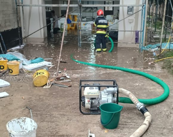 Intervenții ale pompierilor hunedoreni în urma furtunilor: Gospodării inundate și drum blocat de un copac