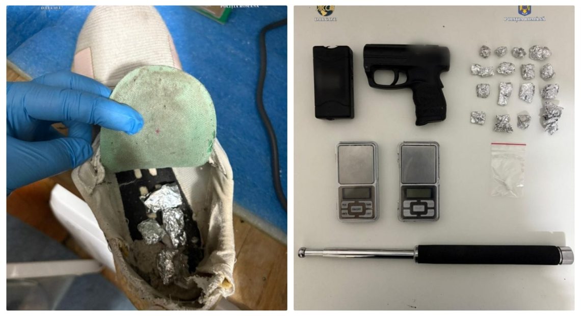 Trei traficați de droguri din Satu Mare, săltați de mascați. Ascundeau drogurile în pantofii sport - FOTO