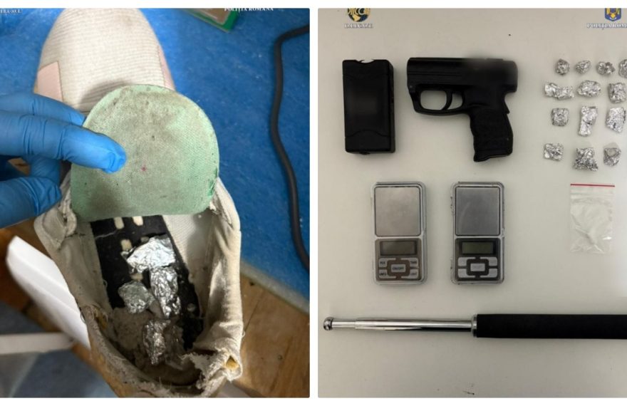 Trei traficați de droguri din Satu Mare, săltați de mascați. Ascundeau drogurile în pantofii sport - FOTO