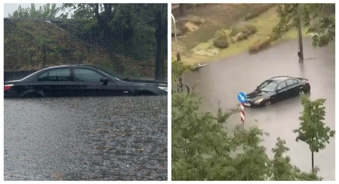 Mașini ”înecate” în Satu Mare! Incompetența autorităților este crasă - FOTO și VIDEO