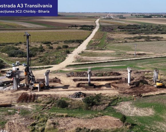 Lucrările pe lotul Chiribiș–Biharia al Autostrăzii Transilvania intră în linie dreaptă - FOTO