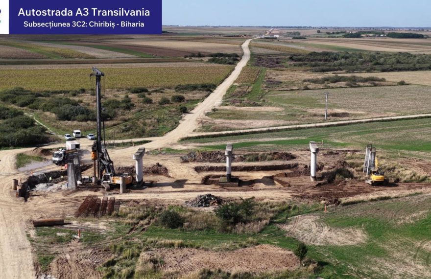 Lucrările pe lotul Chiribiș–Biharia al Autostrăzii Transilvania intră în linie dreaptă - FOTO