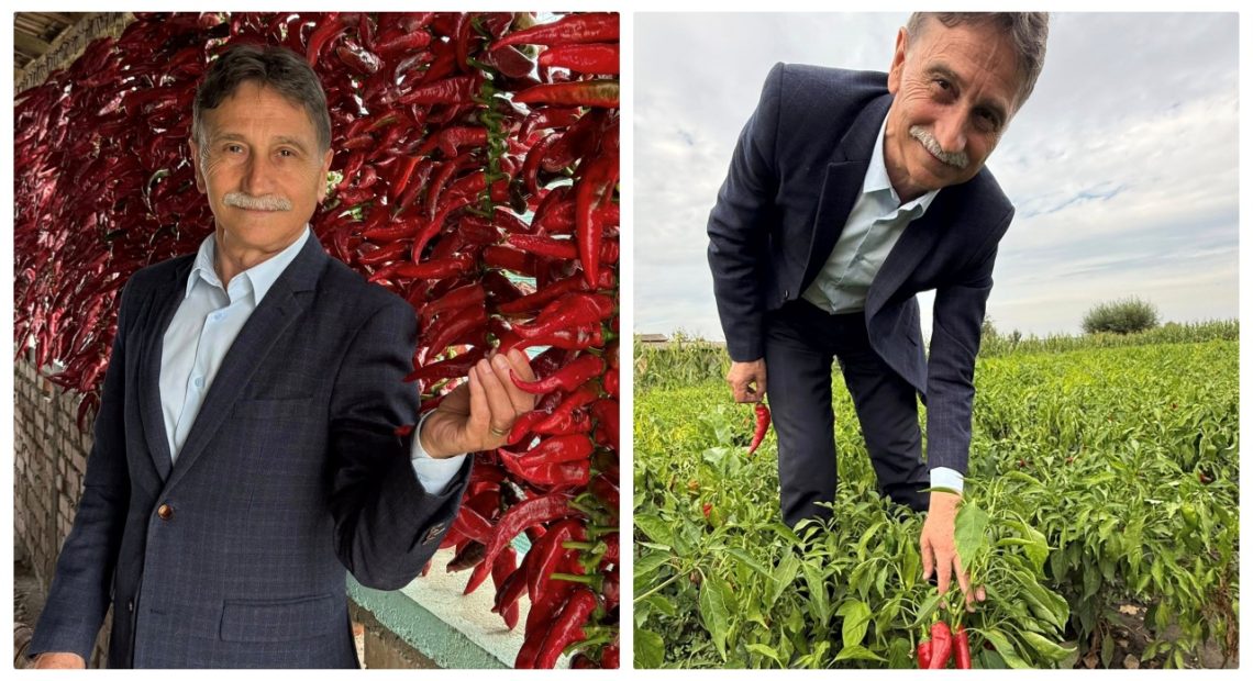 În costum, Ion Dumitrel se pozează alături de agricultorii harnici din Alba: Susținem boia tradițională de la Lunca Mureșului - FOTO