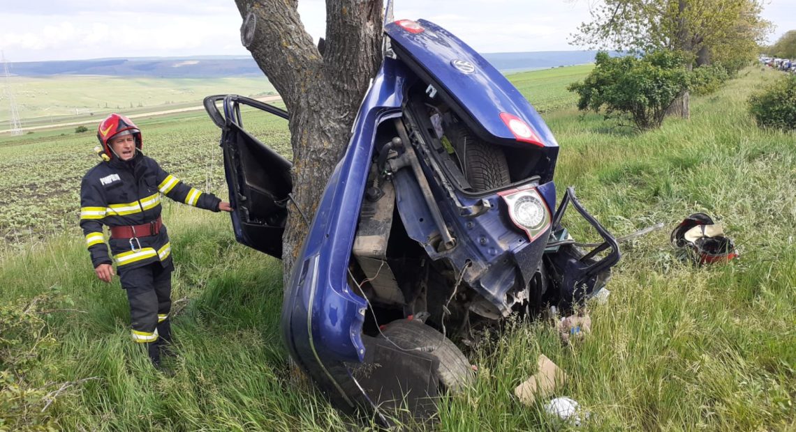 Accident la ieșire din localitatea Satu Mare