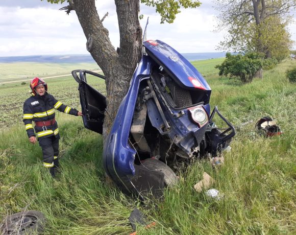 Accident la ieșire din localitatea Satu Mare