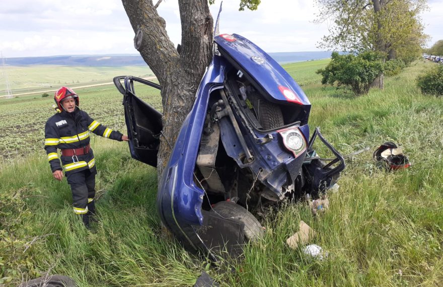 Accident la ieșire din localitatea Satu Mare