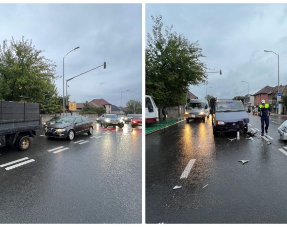 Accident în Alba Iulia, pe Bulevardul Încoronării - FOTO