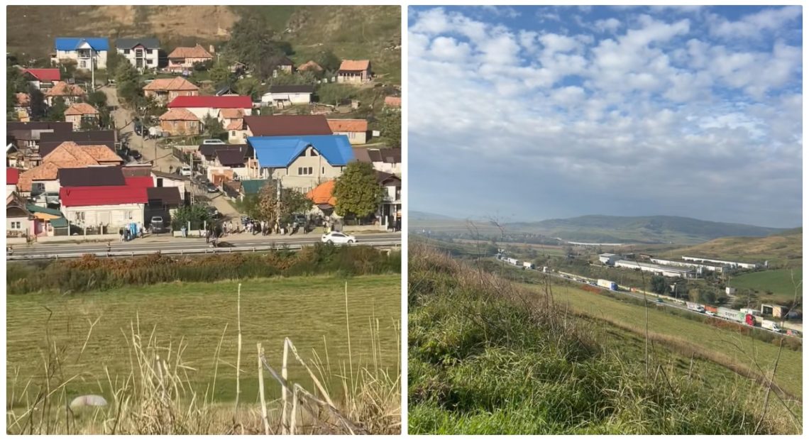 Accident neobișnuit la Sânpaul, județul Cluj - Autoturism implicat într-un incident cu un cal. Trafic blocat temporar - FOTO