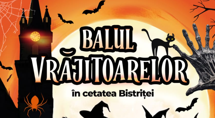 Festivalul „Balul Vrăjitoarelor” revine la Bistrița: Trei zile de magie în centrul orașului, între 24 și 26 octombrie