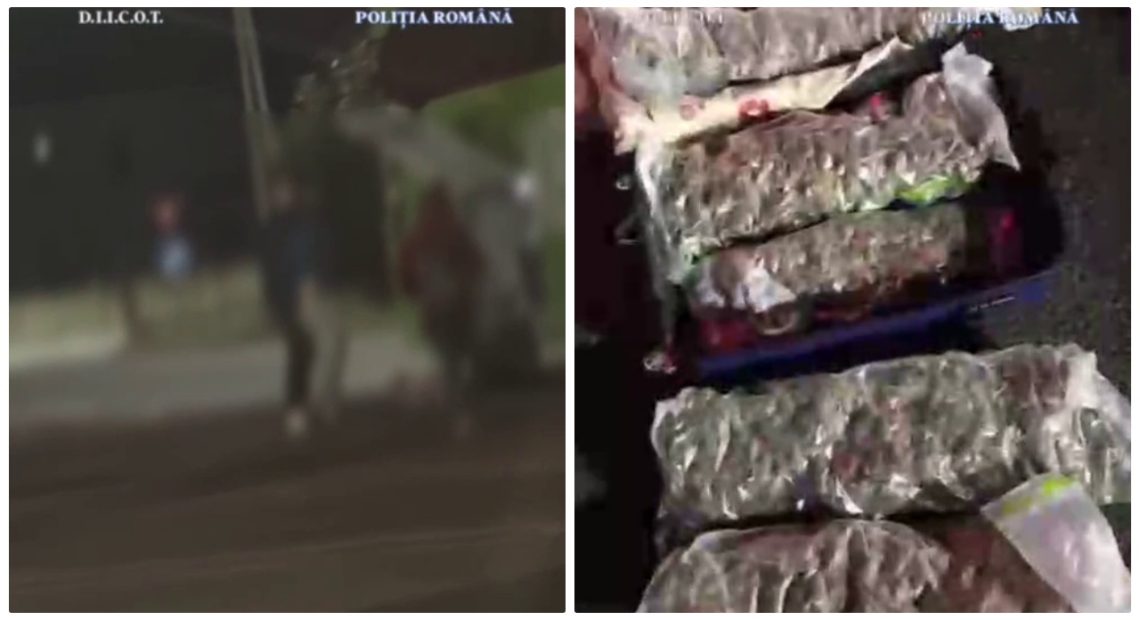 Doi cetățeni spanioli arestați pentru trafic de droguri - prinși în flagrant cu 7,1 kg de cannabis - VIDEO