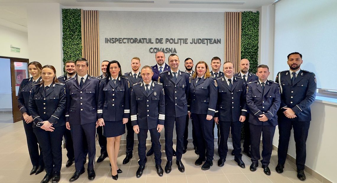 Avansări în grad cu ocazia Zilei Naționale a României, la IPJ Covasna