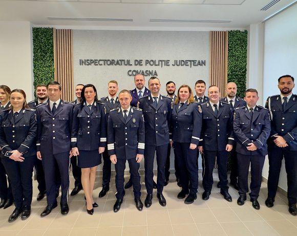 Avansări în grad cu ocazia Zilei Naționale a României, la IPJ Covasna