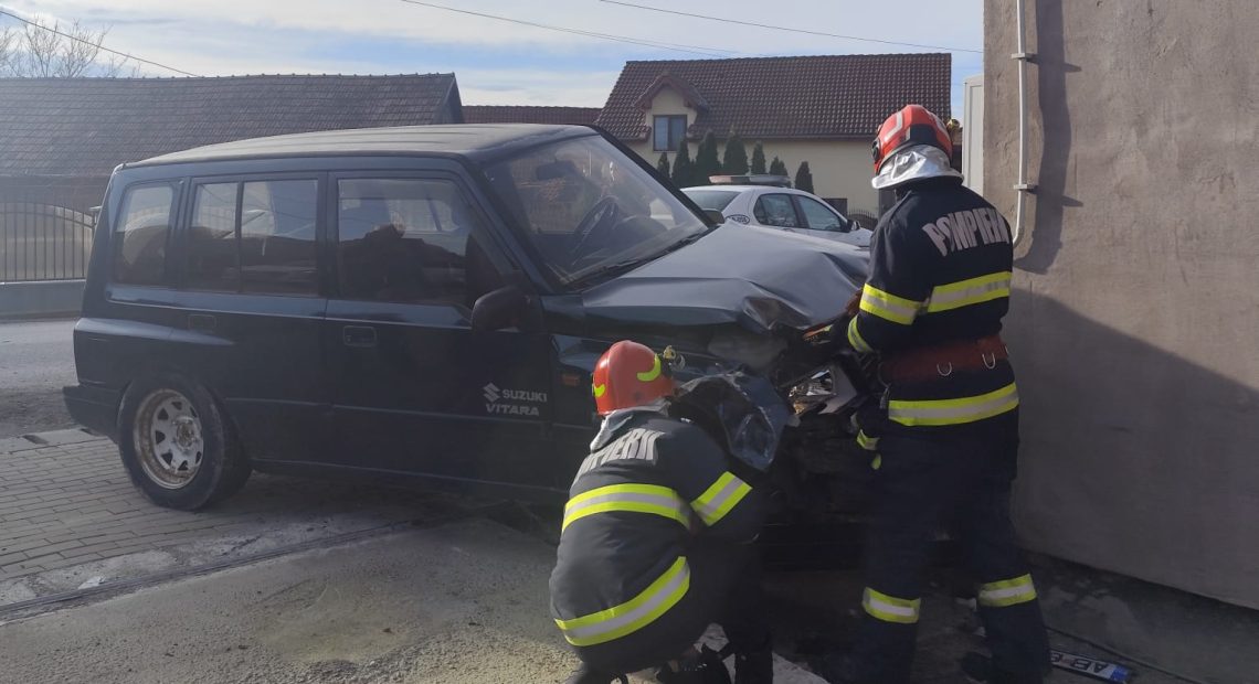 Accident în Blaj, Crăciunelu de Jos, pe strada 6 Martie