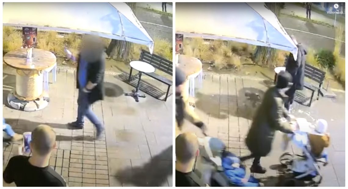 VIDEO. Bătaie în Satu Mare, lângă Târgul de Crăciun. Pumni, pahare sparte și vitrină făcută țăndări