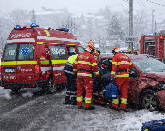 Accident în Alba Iulia, în zona Partoș