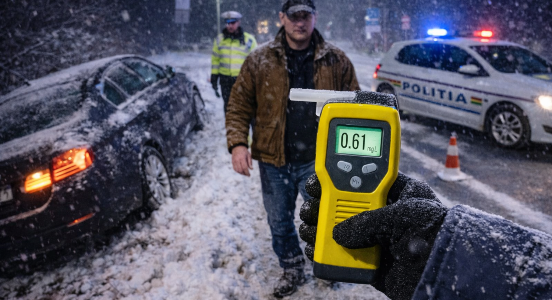 Șofer iresponsabil! Polițiștii din Maramureș l-au prins într-o situație incredibilă