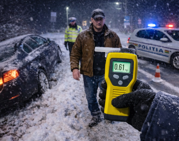 Șofer iresponsabil! Polițiștii din Maramureș l-au prins într-o situație incredibilă