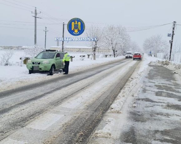 Polițiștii din Hunedoara au ieșit pe străzi. Îi verifică pe șoferi, dar pe drumari nu, că nu e VOIE - FOTO