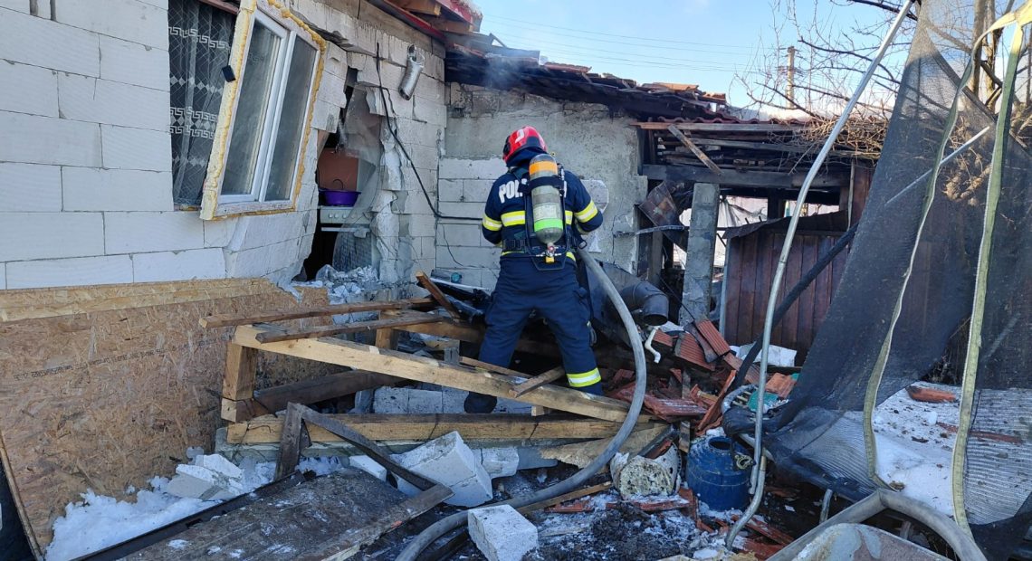Explozie în Petroșani, urmată de decesul unui bărbat - FOTO