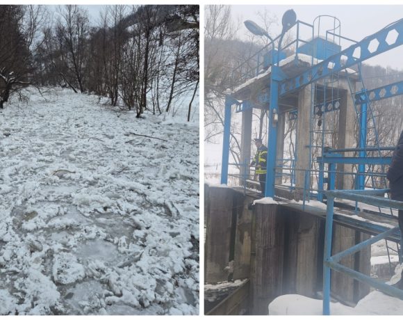”Ghețar” semnalat pe un râu din Ardeal. Autoritățile sunt în alertă - FOTO