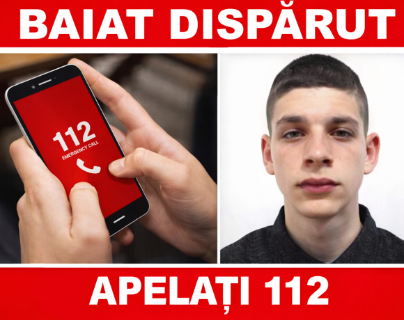 Băiat dispărut din Hunedoara! Poliția îl caută