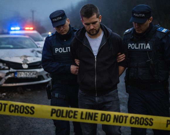 Bărbat din Codlea, reținut după un accident pe DJ 112A. Conducea fără permis și cu numere false