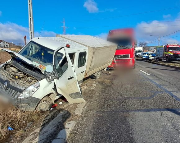 Accident pe DN1 E60, la Vâlcele. Trafic blocat inițial pe sensul Cluj - Turda - FOTO