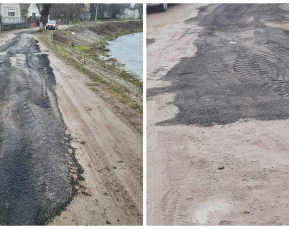 Firmă amendată cu 2.000 de lei la Aiud pentru lucrări neautorizate pe o stradă din municipiu - FOTO