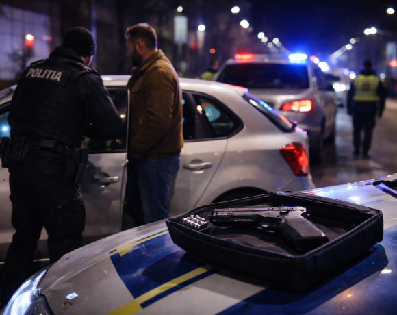 Amenințare cu armă neletală după un conflict în trafic, la Cluj-Napoca. Poliția atrage atenția asupra folosirii responsabile a armelor