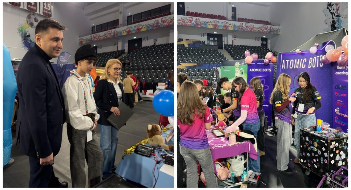 Vicepreședintele Consiliului Județean Bistrița-Năsăud, Daniel Tămaș a deschis competiția de robotică FIRST Tech Challenge