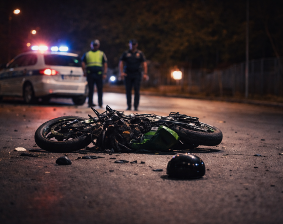 Accident cu motocicleta la Mălâncrav, Sibiu: Bikerul e în spital, dar a încălcat toate legile și va răspunde - FOTO