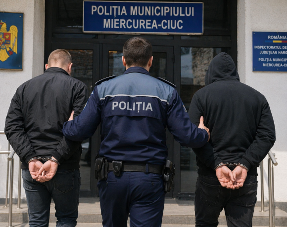 Hoți de băuturi alcoolice la Miercurea Ciuc! Au intrat în local noaptea